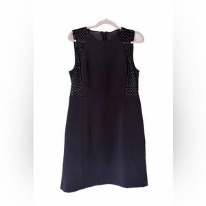 Michael Kors NWOT Black w Silver Stud/Mesh Dress